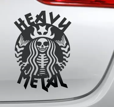 Tunge metallbil-klistremerke - Tenstickers