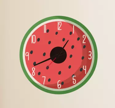 Vannmelon klistremerke klokke - Tenstickers