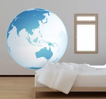 Verdenskart over klistremerke for asia og oseania - Tenstickers