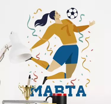 Verdensmesterskap for kvinner med fotball veggklistremerke - Tenstickers