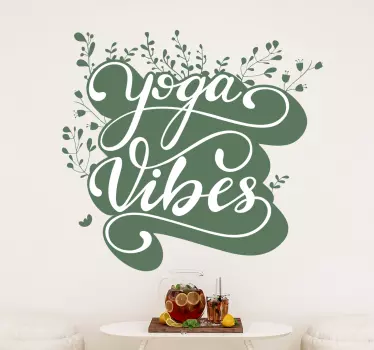 Yoga vibes veggdekor - Tenstickers