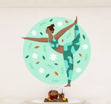 Yogabårer veggdekor - Tenstickers