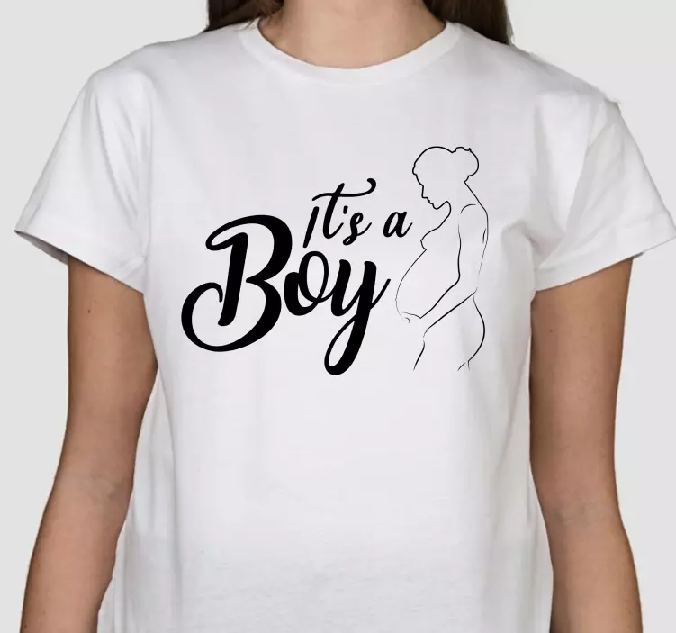 Det er en tilpasset t-skjorte for menn i svart skriftmønster - Tenstickers