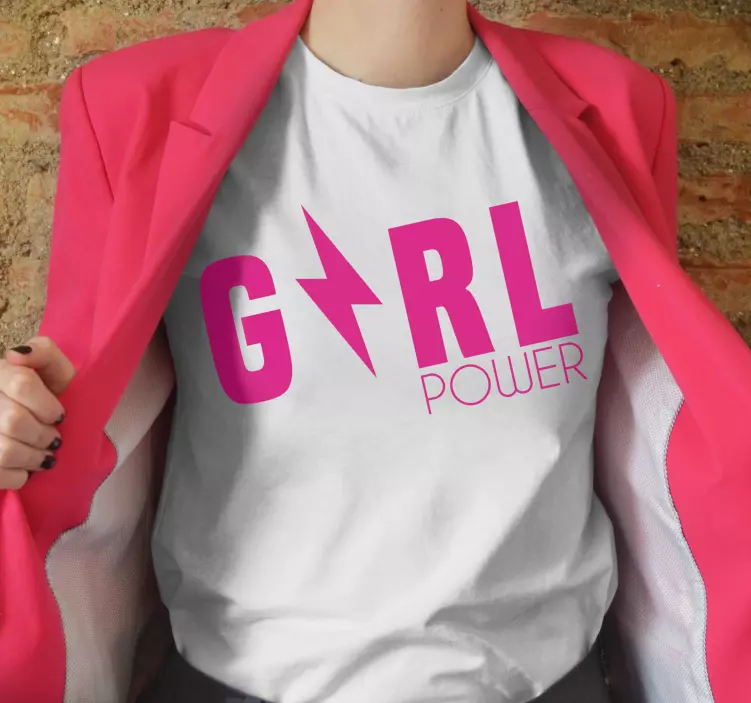 "girl power" tilpasset t-skjorte - Tenstickers