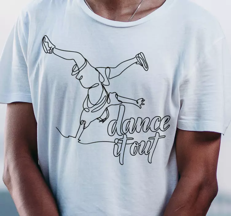 Hip hop danser tilpasset t-skjorte - Tenstickers