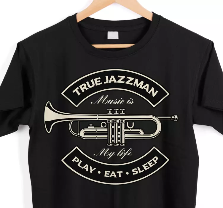 Jazzman musikkliv t-skjorte - Tenstickers