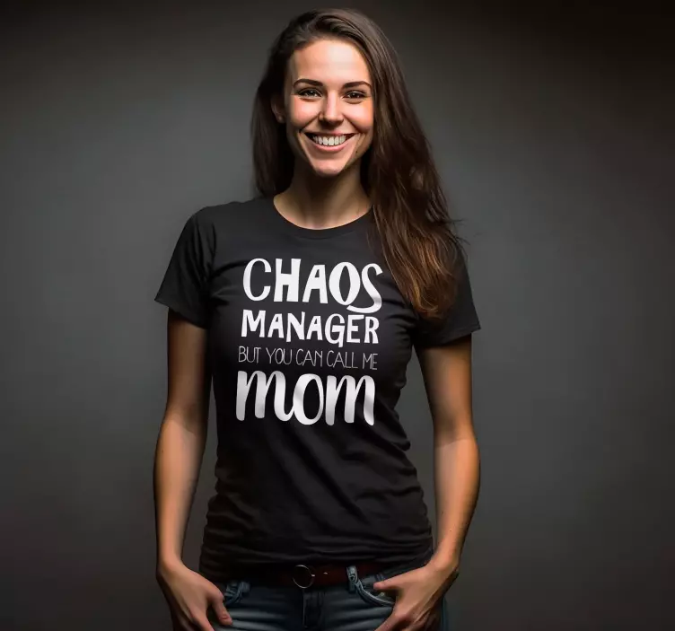 Kaos manager mamma morsdag t-skjorte - Tenstickers