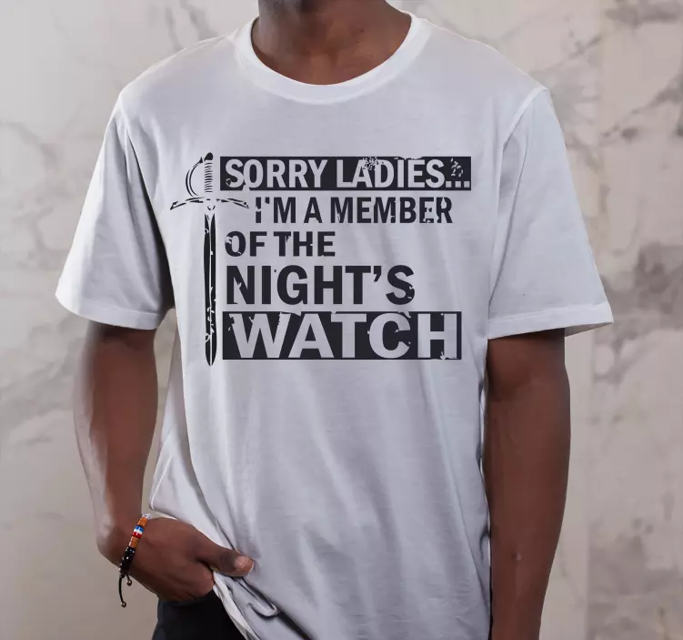 Medlem av nattevakten tilpasset t-skjorte - Tenstickers