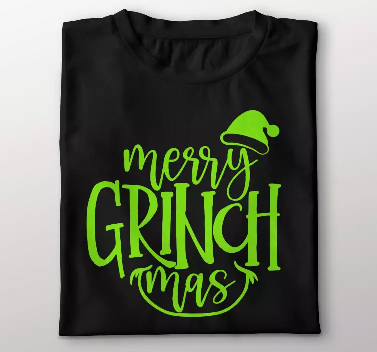 Merry grinchmas original design t-skjorte jul - Tenstickers
