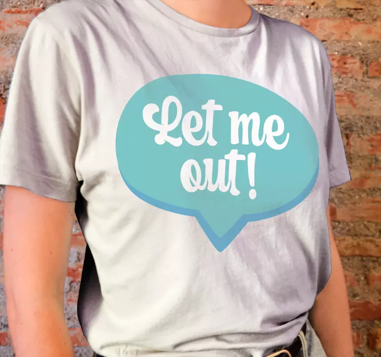 Morsomt la meg få sitat t-skjorte baby - Tenstickers