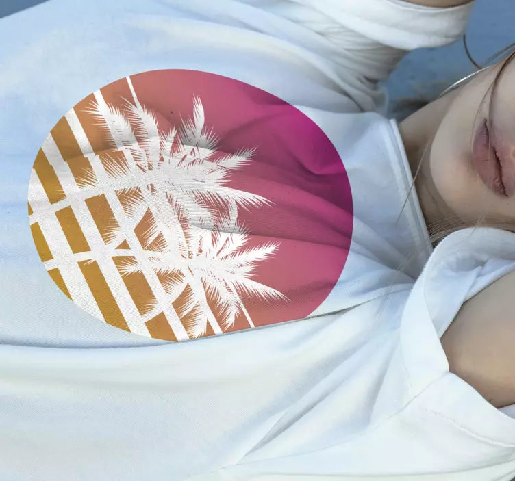 Palmetre sirkel t-skjorte - Tenstickers