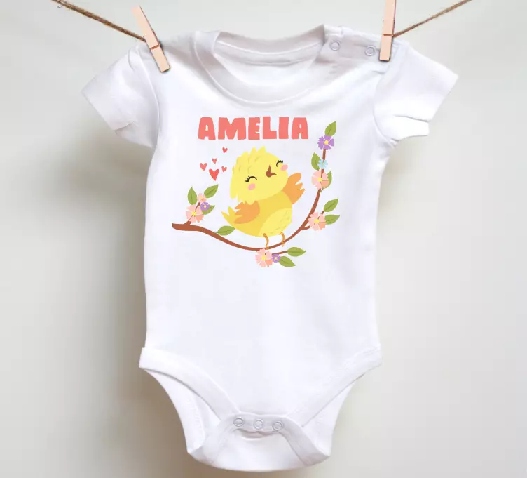Tilpasset glad dama baby t-skjorte - Tenstickers