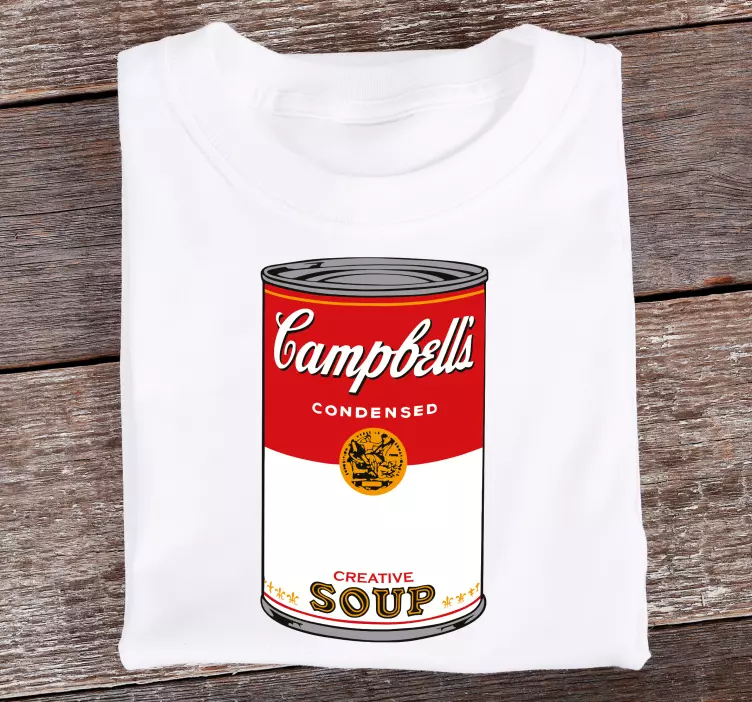 Tilpasset t-skjorte fra campbell soup - Tenstickers