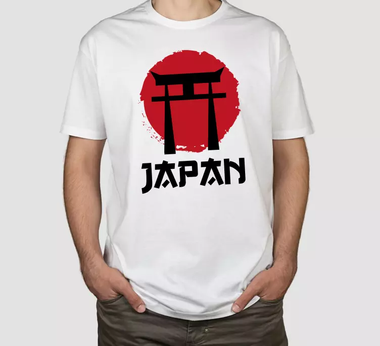 Tegnet japansk t-skjorte - Tenstickers