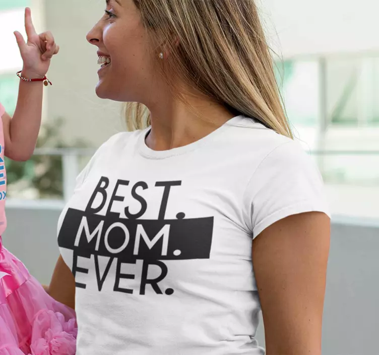 Tidenes beste mamma t-skjorte - Tenstickers