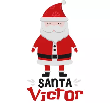 Santa claus og hohoho julet-skjorte - Tenstickers