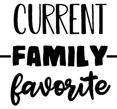 Favoritt familiemedlem baby t-skjorte - Tenstickers