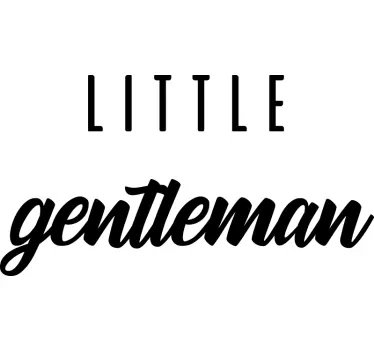 Baby t-skjorte liten gentleman drakt - Tenstickers