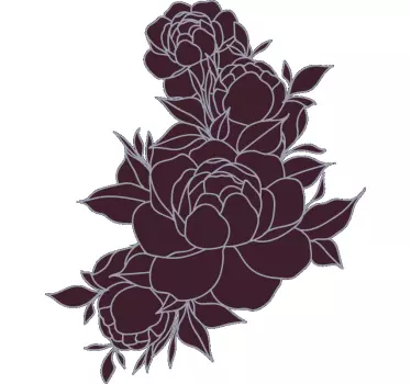 Blomsterinspirert baby t-skjorte - Tenstickers