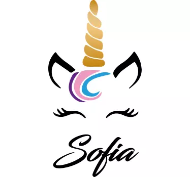 Søt personlig unicorn baby t-skjorte - Tenstickers