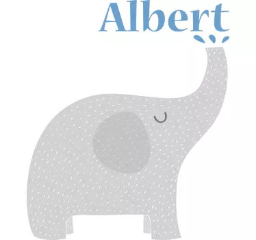 Elefantunge med navn baby t-skjorte - Tenstickers