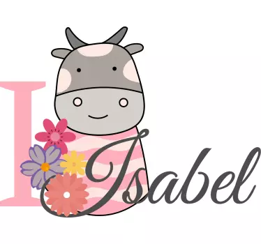 Baby t-skjorte jeg elsker isabel - Tenstickers
