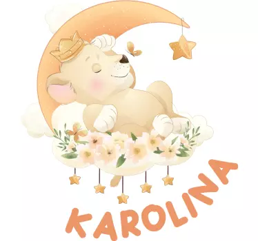 Sweet sleepy bear baby t-skjorte - Tenstickers