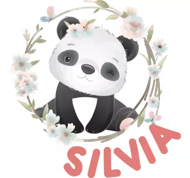 Baby t-skjorte søtt panda antrekk - Tenstickers