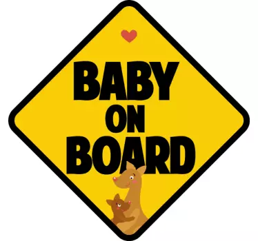 Design om bord baby t-skjorte - Tenstickers