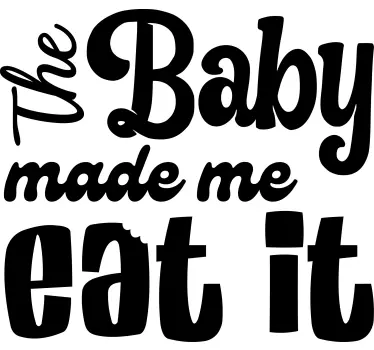Morsom uttalelse baby t-skjorte - Tenstickers