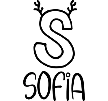 Baby t-skjorte sofia med gevir - Tenstickers
