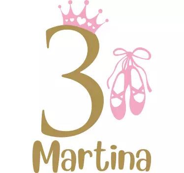 Princess ballettalder baby t-skjorte - Tenstickers