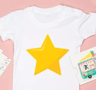 Baby t-skjorte lysende stjerneform - Tenstickers