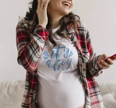 Baby t-skjorte med graviditetsnyhet - Tenstickers