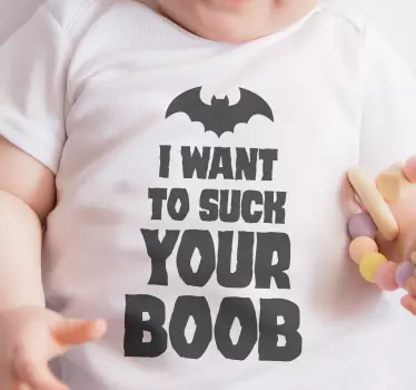 babyskjorte jeg vil ha melken din halloween t-skjorte - Tenstickers