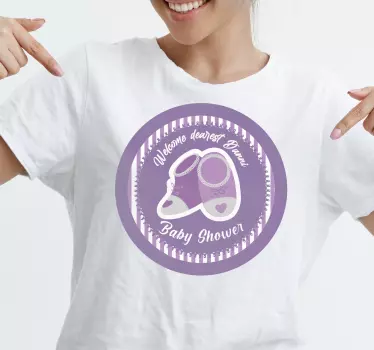 Innbydende invitasjon baby t-skjorte - Tenstickers