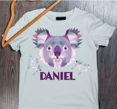 Koalaansikt kunst baby t-skjorte - Tenstickers