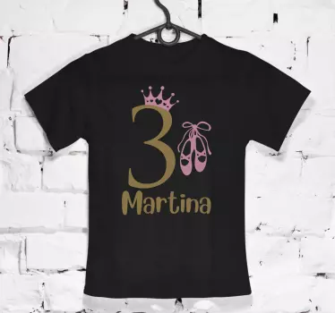 Princess ballettalder baby t-skjorte - Tenstickers