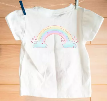 Regnbuemoln trend baby t-skjorte - Tenstickers