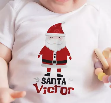Santa claus og hohoho julet-skjorte - Tenstickers