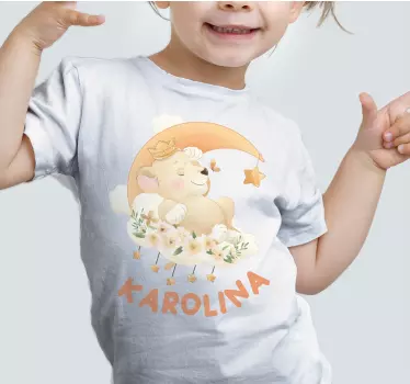 Sweet sleepy bear baby t-skjorte - Tenstickers