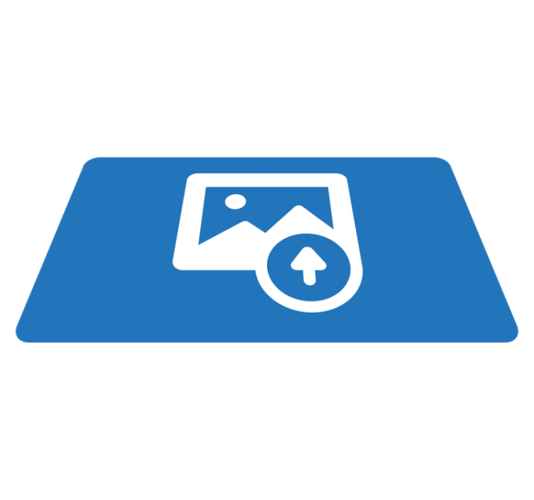 Personlig bilde vinyl teppe med navn - Tenstickers