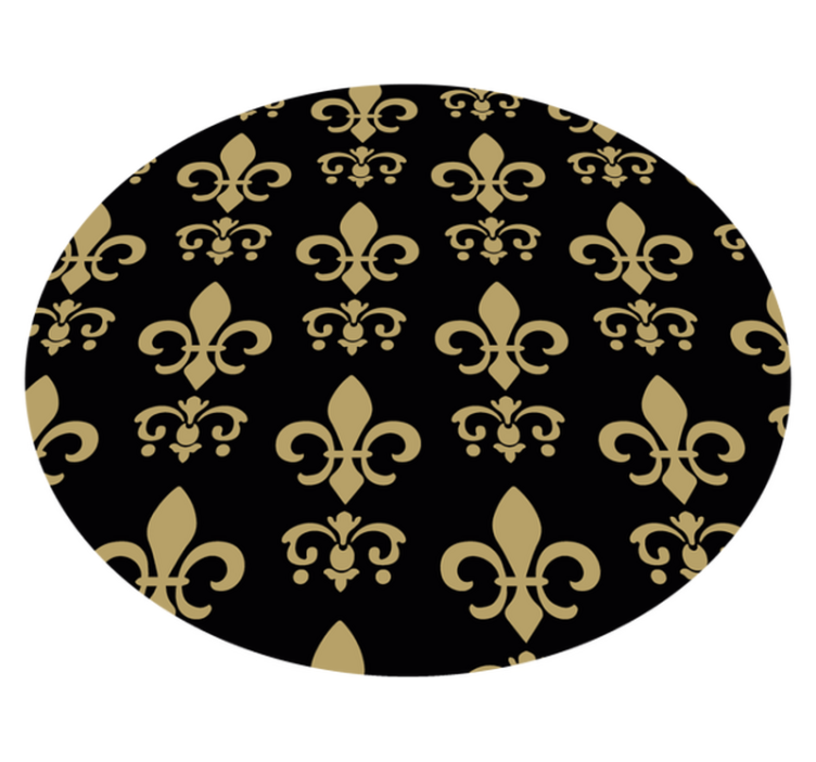 Fleur-de-lis bad vinyl teppe - Tenstickers