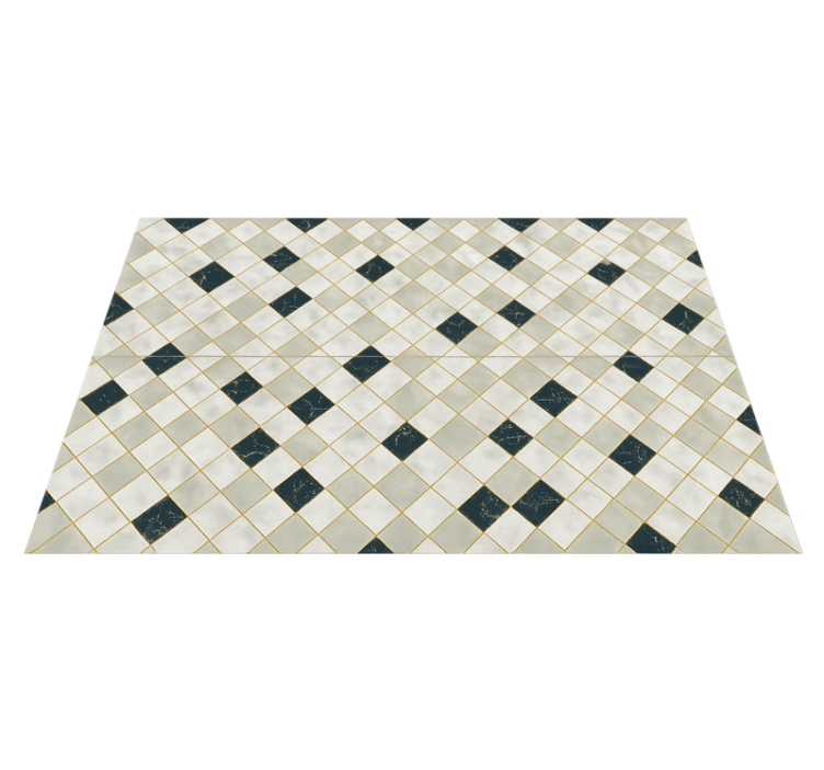 Sementfliser i gråtoner vinyl teppe stue - Tenstickers