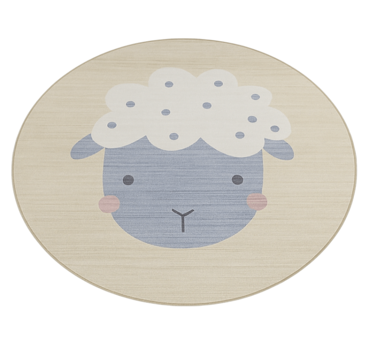 Beige babysau Vinyl teppe flere barn - Tenstickers