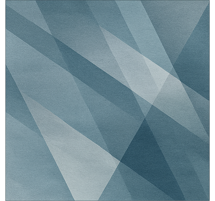 Abstrakt geometrisk gradient vinyl teppe spiserom - Tenstickers