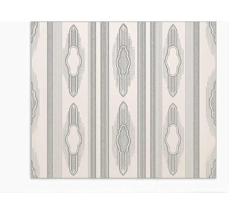 Intrikat etnisk geometri vinyl teppe spiserom - Tenstickers