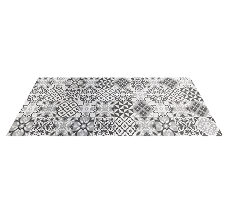 Crearreda gris vinyl teppe hydraulisk - Tenstickers