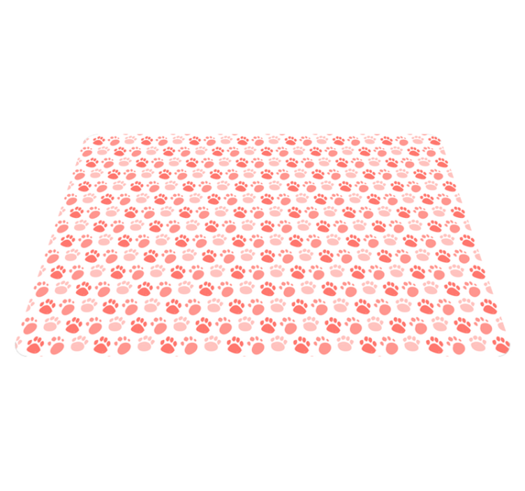 Vinyl teppe dyr hundepote spor - Tenstickers