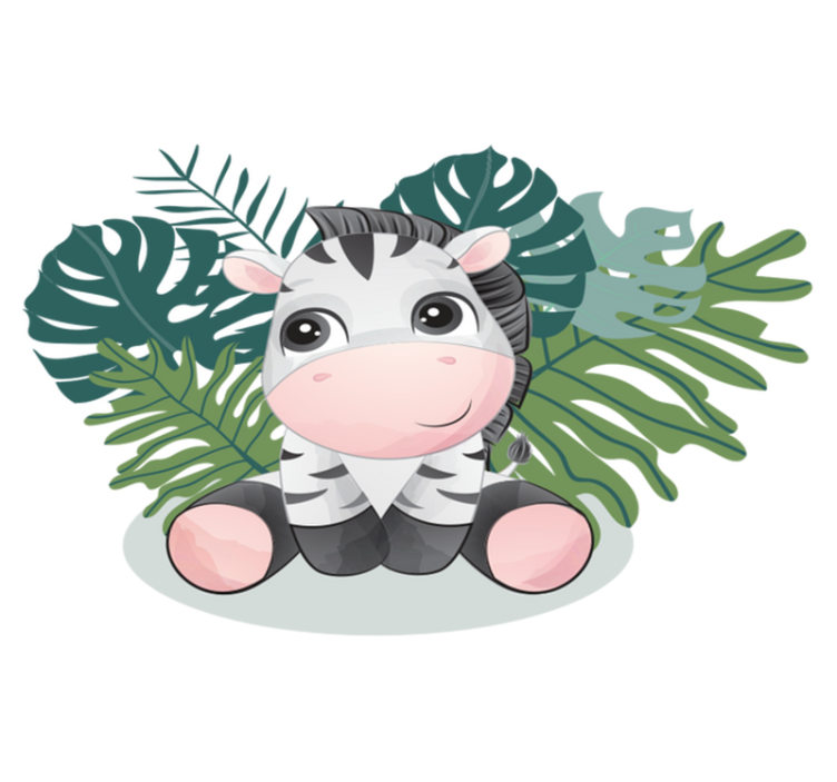 Vinyl teppe dyr vill afrika zebra - Tenstickers